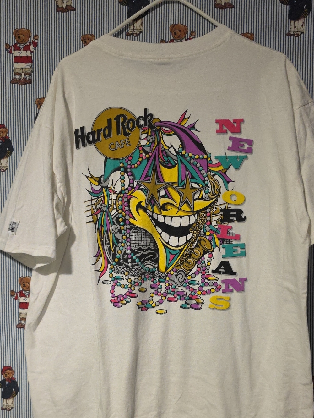 Vintage Hard Rock Cafe New Orleans Mardi Gras Graphic Shirt XxL